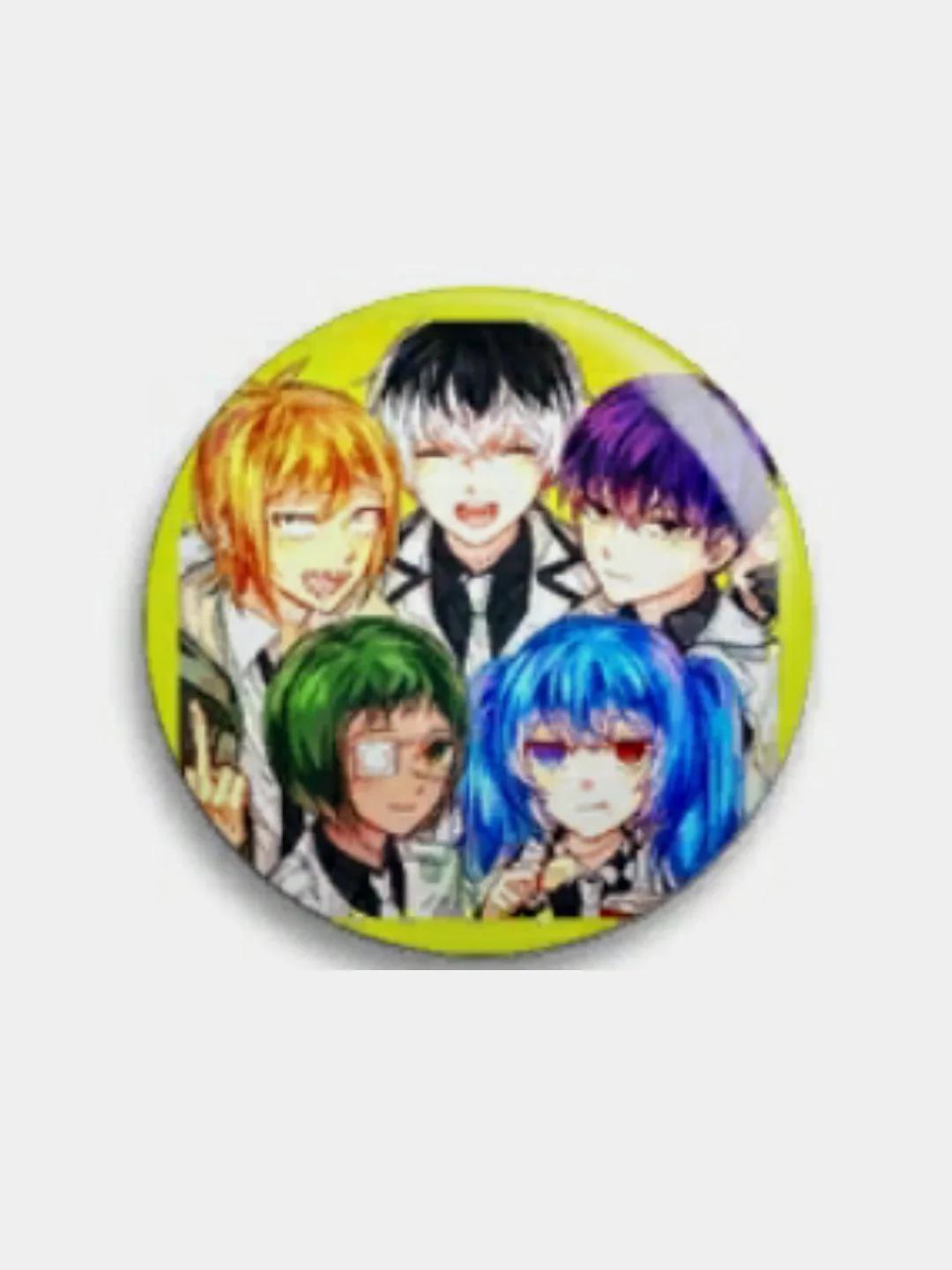 Оливковый значки по мотивам аниме Tokyo Ghoul (Токийский Гуль), 56 мм