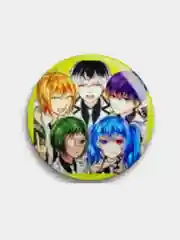 Оливковый значки по мотивам аниме Tokyo Ghoul (Токийский Гуль), 56 мм