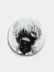 Белый значки по мотивам аниме Tokyo Ghoul (Токийский Гуль), 56 мм