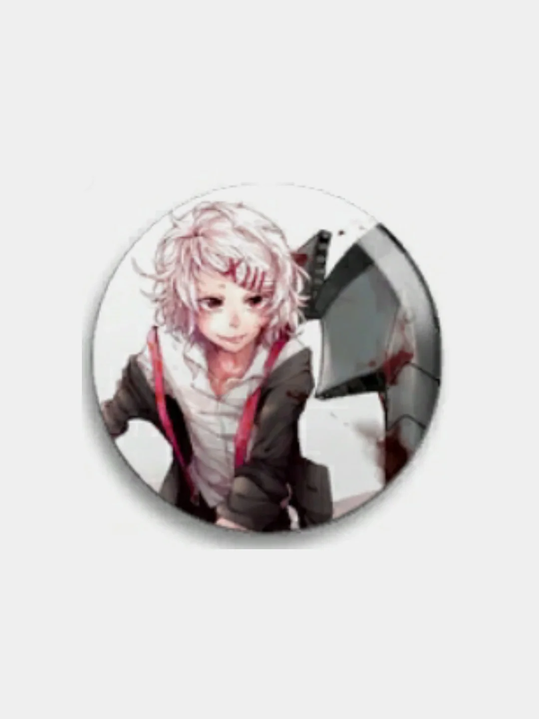 Голубой значки по мотивам аниме Tokyo Ghoul (Токийский Гуль), 56 мм
