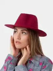 Черный женская шляпа, фетровая