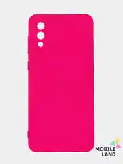 Фуксия чехол Silicone Cover для Samsung Galaxy A02, силиконовый