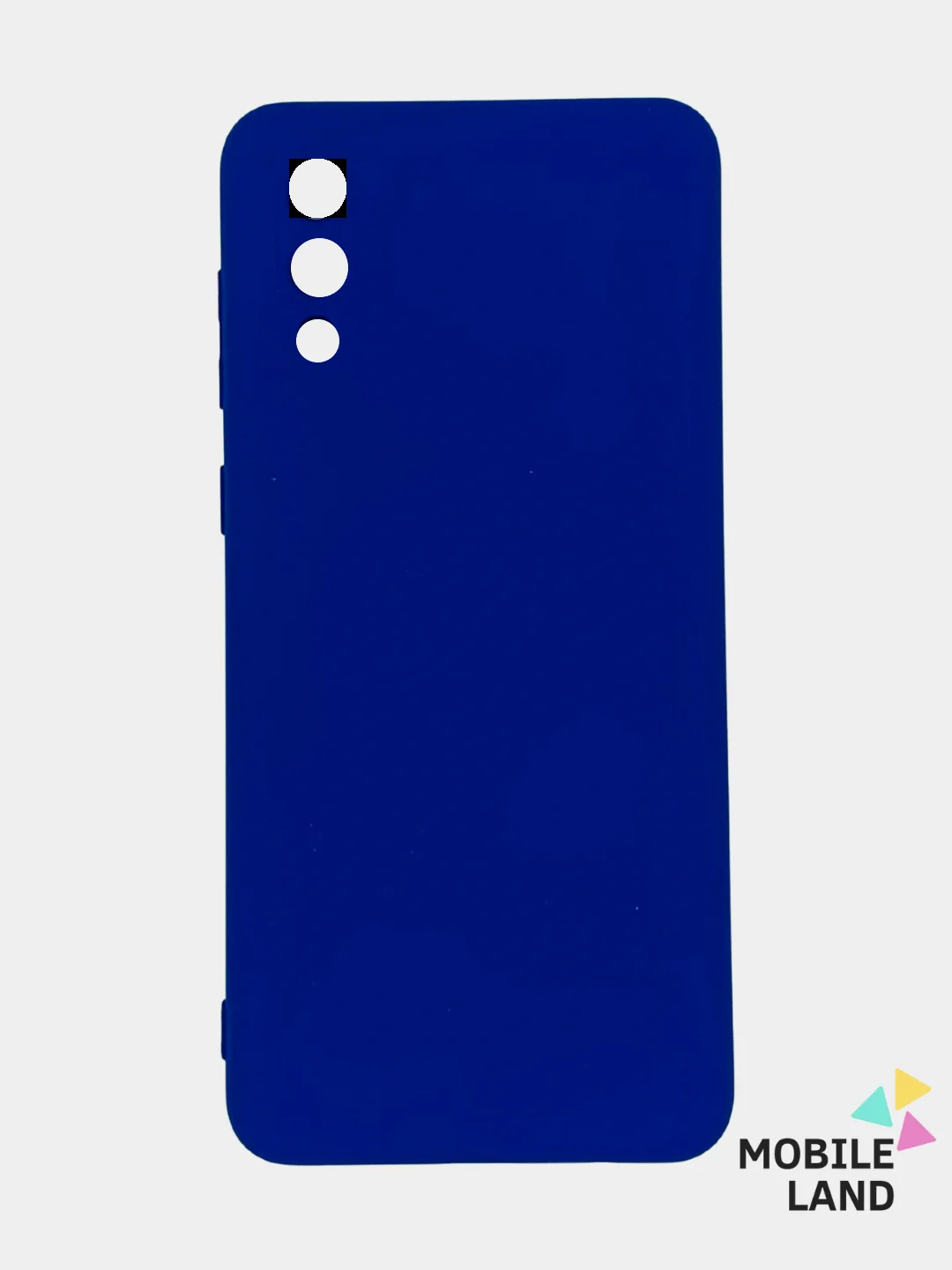Синий чехол Silicone Cover для Samsung Galaxy A02, силиконовый
