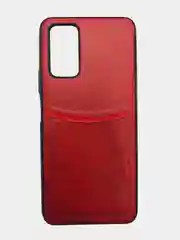 Красный чехол из эко кожи с карманом для карт на Huawei Honor 20S 30S P20 Lite P30 Lite P40 Lite
