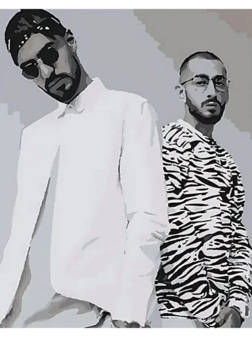 Картина по номерам/Miyagi&Andy Panda/Мияги и Эндшпиль/Набор для рисования/Подарок/50х40