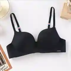 Черный бюстгальтер бесшовный