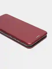 Багровый чехол книжка Huawei Honor 9X Lite, Хуавей Хонор 9Х Лайт