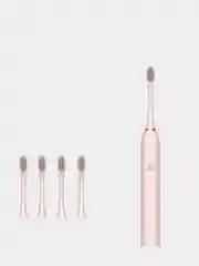 Розовый электрическая зубная щетка Sonic Electric Toothbrush X-3 (4 насадки)