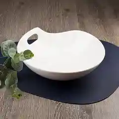 Салатник "Маршмеллоу" 25*25*7,5 см. v=1000 мл, min5, фарфор, транспортная упаковка