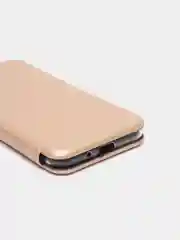 Золотой чехол-книжка Samsung Galaxy J3 2016, j310