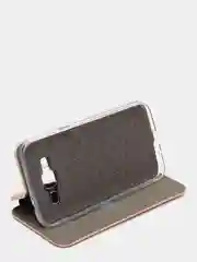 Золотой чехол-книжка Samsung Galaxy J3 2016, j310