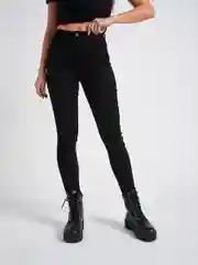 Женские джинсы SKINNY с высокой посадкой, черные