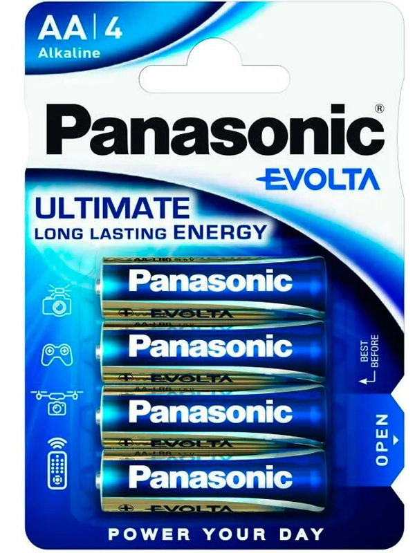 Элементы питания Panasonic LR6 EVOLTA BL*4, батарейка, 4 штуки