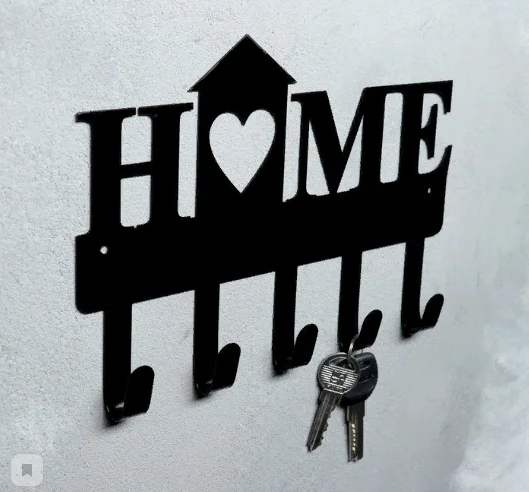 Ключница металлическая "HOME" 25см