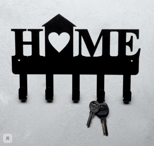 Ключница металлическая "HOME" 25см