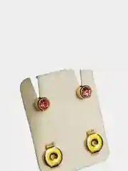 Розовый серьги/гвоздики для пирсинга/пистолета