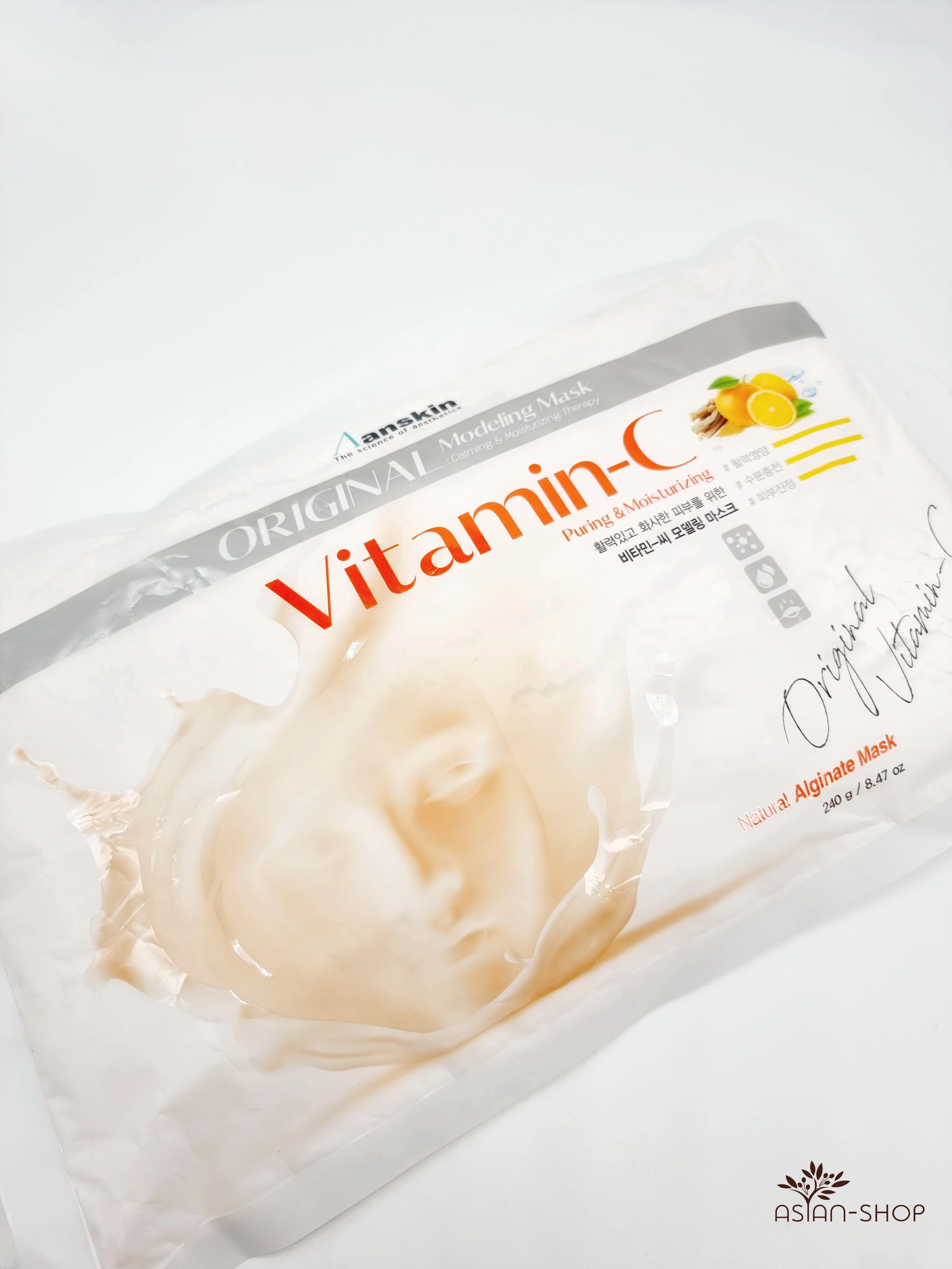Альгинатная маска с витамином С для тусклой кожи Anskin, пакет 240 г