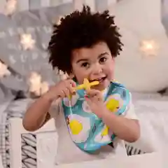 Розовый набор силиконовых  зубных щеток", 20017 Happy Baby
