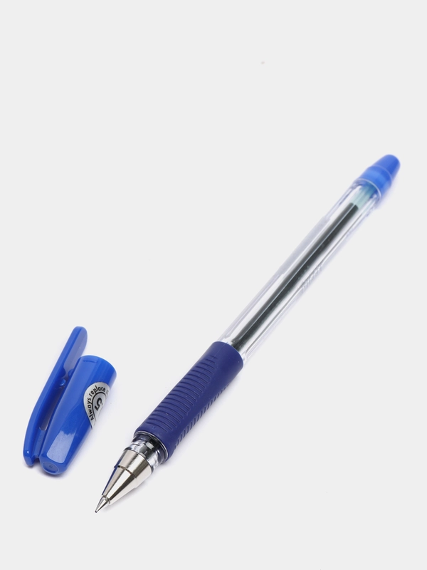 Ручка шариковая Pilot BPS-GP-EF, резиновый упор, 0.5 мм, масляная основа, стержень синий