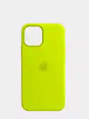 Лимонный чехол iPhone 13 6.1" Силиконовый с логотипом (Silicone Case) Закрытый низ