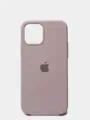 Серый меланж чехол iPhone 13 6.1" Силиконовый с логотипом (Silicone Case) Закрытый низ
