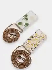 Золотой чехол для Айфон, на шнурке, iPhone 11 Pro, 11 Pro Max, 12 mini, 7+, 8+