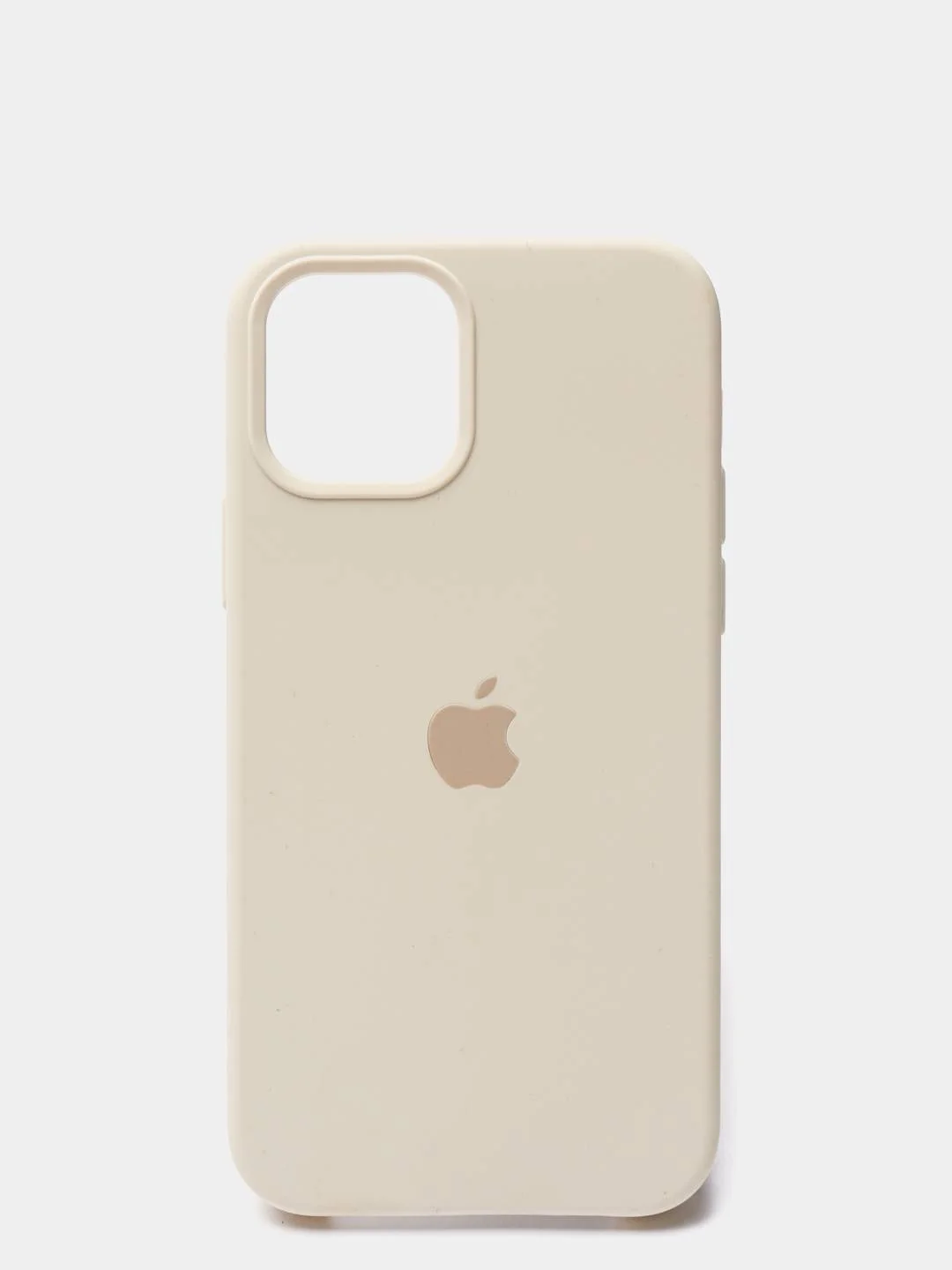 Бежевый чехол iPhone 13 6.1" Силиконовый с логотипом (Silicone Case) Закрытый низ