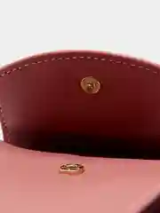 Коралловый меланж сумка кошелек на ремешке