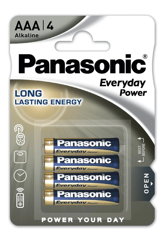 Батарейки Panasonic LR03 Everyday Power, BL*4, 4 штуки