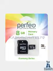 Карта памяти Perfeo microSD 8GB High-Capacity (Class 10) economy series