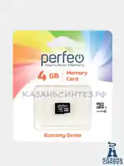 Карта памяти Perfeo microSD 4GB High-Capacity (Class 10) economy series