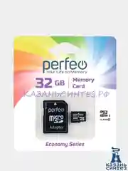 Карта памяти Perfeo microSD 32GB High-Capacity (Class 10) economy series