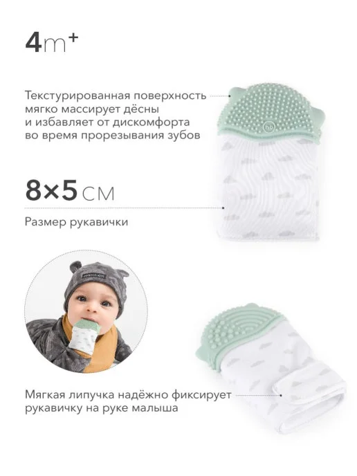 Прорезыватель-рукавичка Happy Baby, 20036