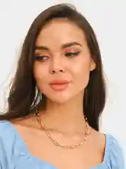 Золотой цепь женская на шею