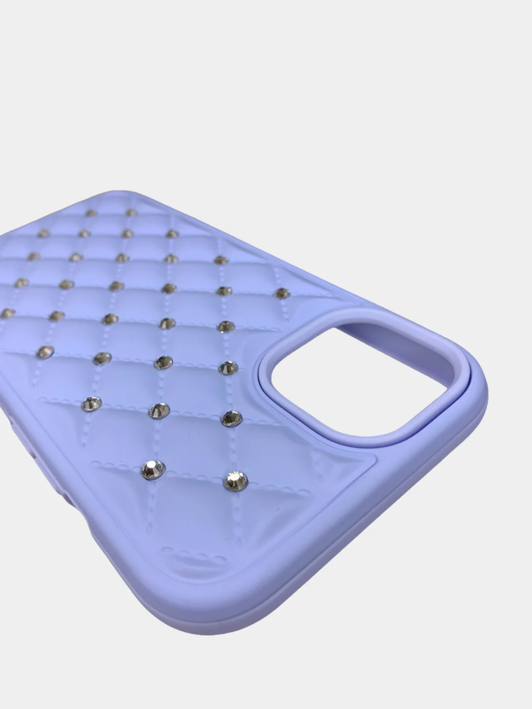 Чехол iPhone 13, 13 Pro, 13 Pro Max силиконовый со съемной крышкой и стразами