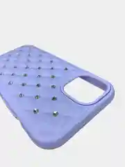 Чехол iPhone 13, 13 Pro, 13 Pro Max силиконовый со съемной крышкой и стразами