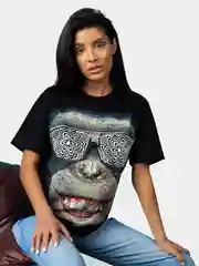 Белый футболка унисекс, с принтом 3D, светится в темноте