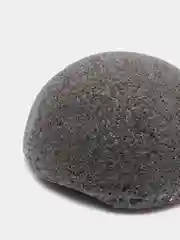 Угольный спонж конжаковый Конняку, губка для умывания