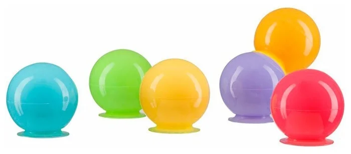 Набор ПВХ-игрушек для ванной "IQBUBBLES" Happy Baby