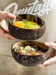 Натуральная,экологическая кокосовая миска, ручной работы