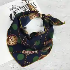 Синий меланж платок шелковый