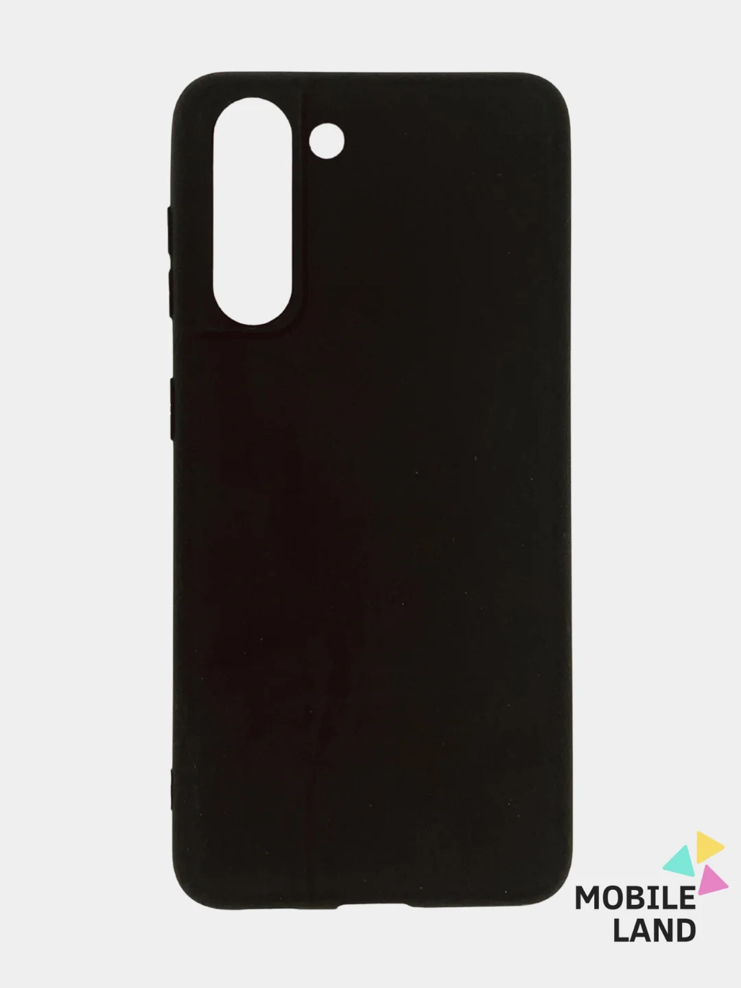 Черный чехол для Samsung S21+ силиконовый матовый Soft Touch