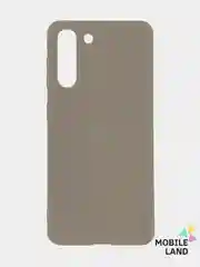 Серый чехол для Samsung S21+ силиконовый матовый Soft Touch