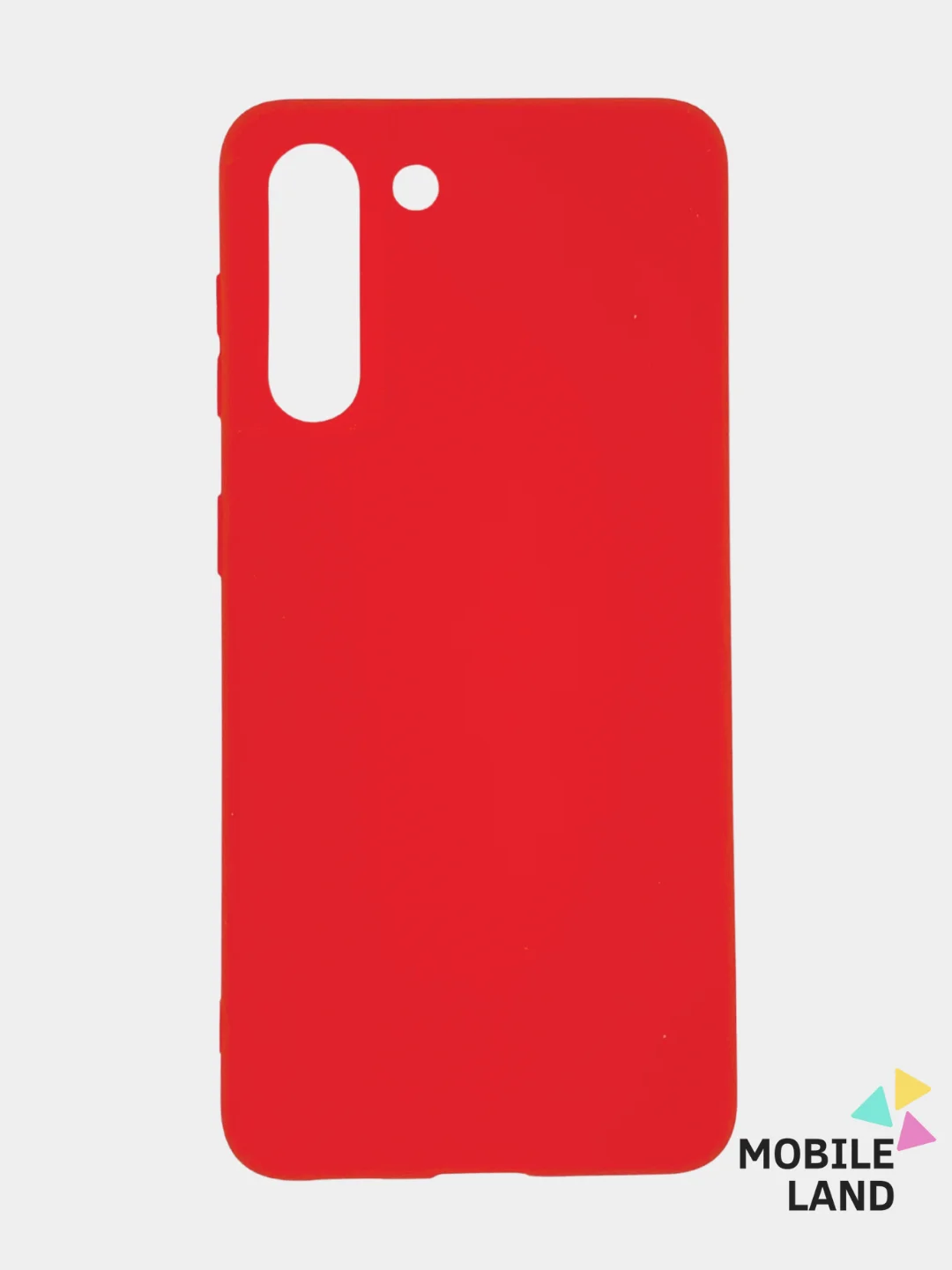 Красный чехол для Samsung S21+ силиконовый матовый Soft Touch