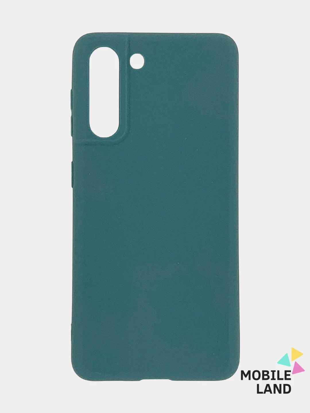 Синий меланж чехол для Samsung S21+ силиконовый матовый Soft Touch