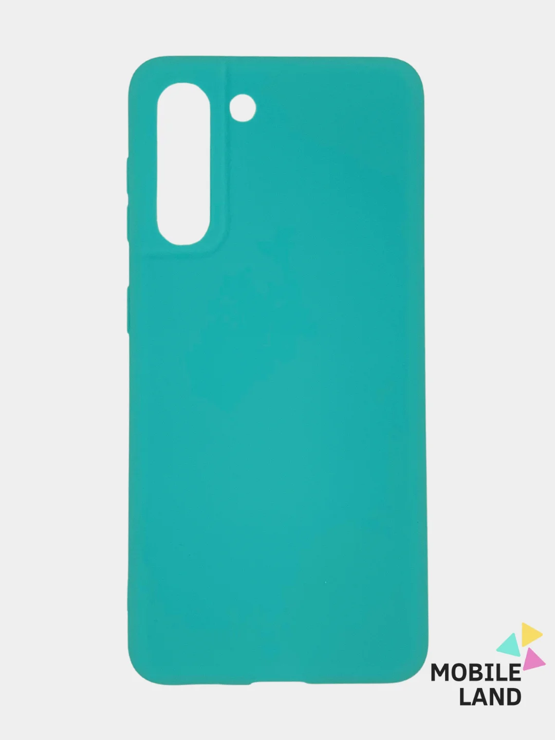 Бирюзовый чехол для Samsung S21+ силиконовый матовый Soft Touch
