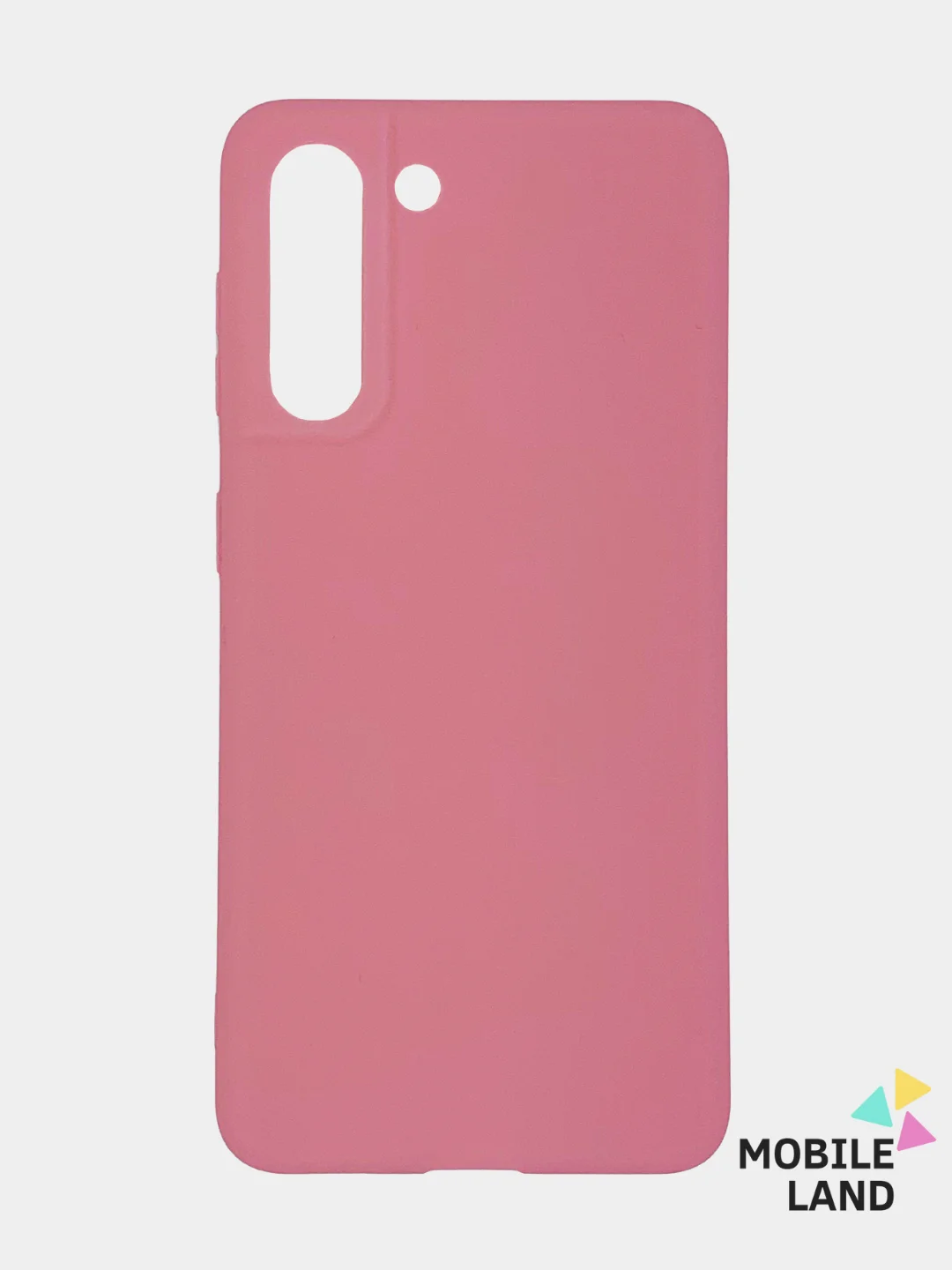 Розовый чехол для Samsung S21+ силиконовый матовый Soft Touch