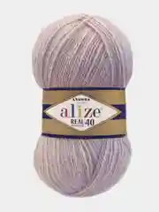Бежевый пряжа Alize Real 40, 40%шерсть, 60%акрил, 100г/480м
