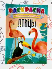 Раскраска с цветными иллюстрациями, А5, 36 видов