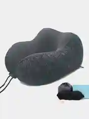 Серый подушка для шеи с эффектом памяти комплект, маска и беруши